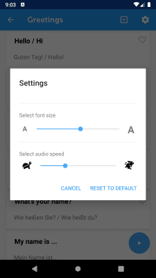 Скриншот приложения Learn German Phrasebook - №4
