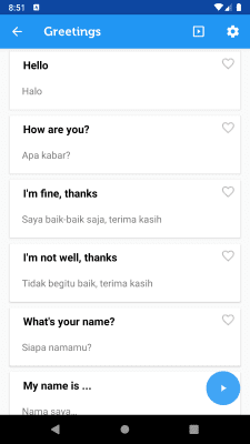 Скриншот приложения Learn Bahasa Indonesian - №2