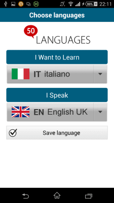 Скриншот приложения Итальянский 50 языков - №2