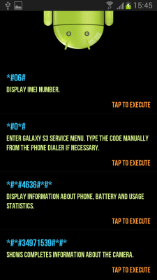 Скриншот приложения Secret Codes for Android - №2