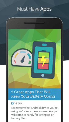 Скриншот приложения Drippler - Android Tips & Apps - №2