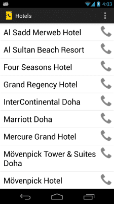 Скриншот приложения Qatar Phone Directory - №4