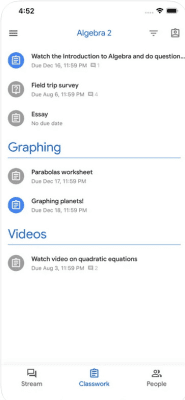 Скриншот приложения Google Classroom - №2