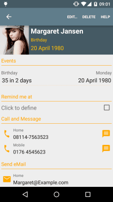 Скриншот приложения Дни рождения - №2