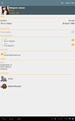 Скриншот приложения Дни рождения - №6