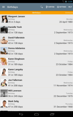 Скриншот приложения Дни рождения - №9