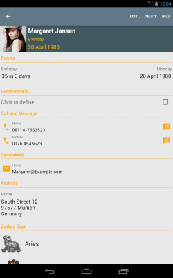 Скриншот приложения Дни рождения - №10