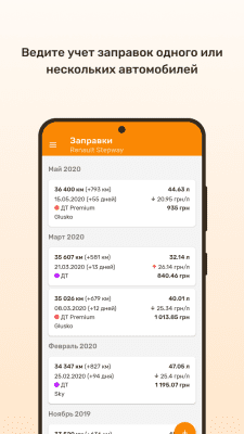 Скриншот приложения Топливомер - №4