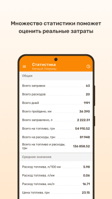 Скриншот приложения Топливомер - №7