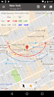 Скриншот приложения Позиция Солнце и Восход Demo - №4