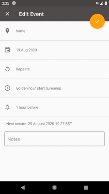 Скриншот приложения Позиция Солнце и Восход Demo - №5