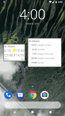 Скриншот приложения Позиция Солнце и Восход Demo - №6