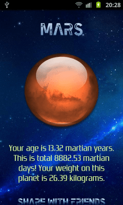 Скриншот приложения Solar System Calculator - №5