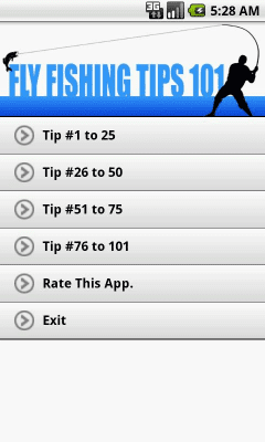 Скриншот приложения Fly Fishing Tips 101 - №1