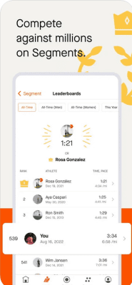 Скриншот приложения Strava Бег и велоспорт – GPS-трекер - №8