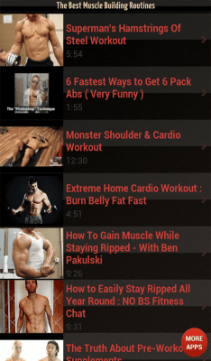 Скриншот приложения Лучшие упражнения для мышц - №2