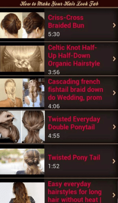 Скриншот приложения Как Сделать Волосы Красивыми - №2