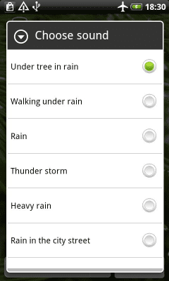 Скриншот приложения Rain Sounds Relax & Sleep - №2