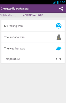 Скриншот приложения Runtastic Pedometer - №5