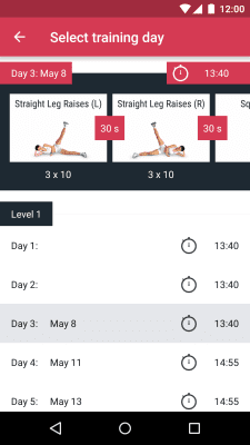 Скриншот приложения Runtastic Leg Trainer Ноги - №3