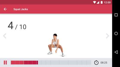 Скриншот приложения Runtastic Leg Trainer Ноги - №4