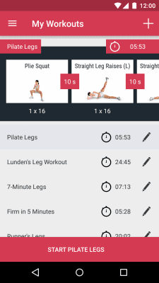 Скриншот приложения Runtastic Leg Trainer Ноги - №5