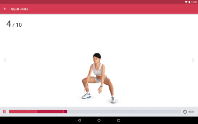 Скриншот приложения Runtastic Leg Trainer Ноги - №7