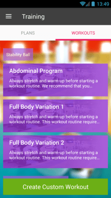 Скриншот приложения Fit 360 Fitness & Bodybuilding - №2