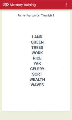 Скриншот приложения Тренировка памяти от Free mobile apps - №1