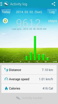 Скриншот приложения Samsung Activity Tracker - №2