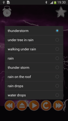 Скриншот приложения Звуки дождя - №2