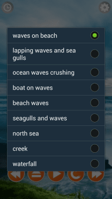 Скриншот приложения Звуки моря - №2