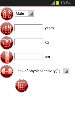 Скриншот приложения calorie calculator free - №1