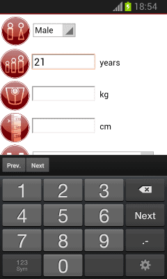 Скриншот приложения calorie calculator free - №2
