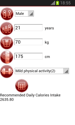 Скриншот приложения calorie calculator free - №3