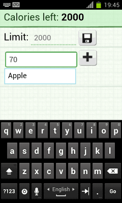 Скриншот приложения calorie counter - №3