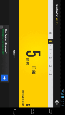 Скриншот приложения Runtastic Sit-Ups Пресс - №3