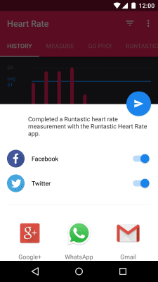 Скриншот приложения Runtastic Heart Rate - №4