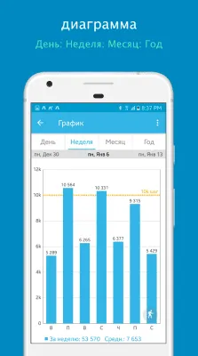Скриншот приложения шагомер - Accupedo - №4