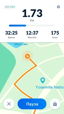 Скриншот приложения Шагомер - бесплатный счетчик шагов и калорий - №4