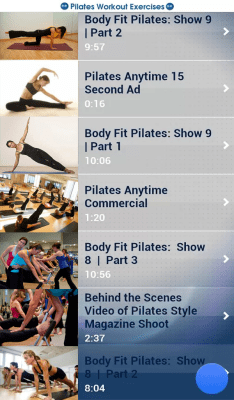 Скриншот приложения Пилатес тренировки упражнения - №2