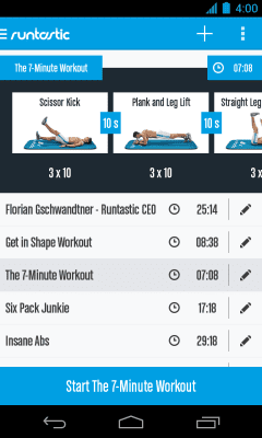 Скриншот приложения Runtastic Six Pack Идеальный пресс - №5