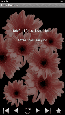 Скриншот приложения Love quotes от Droid27 - №3