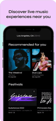 Скриншот приложения Bandsintown Concerts - №1