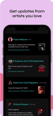Скриншот приложения Bandsintown Concerts - №7