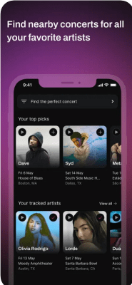 Скриншот приложения Songkick Concerts - №4