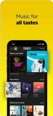 Скриншот приложения TREBEL Music - №3