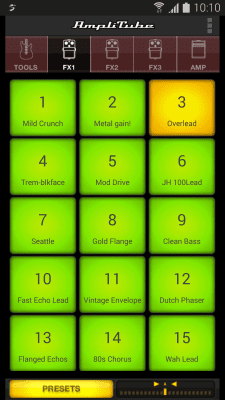 Скриншот приложения AmpliTube Free/SamsungProAudio - №6