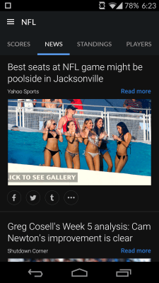 Скриншот приложения Sportacular - №5