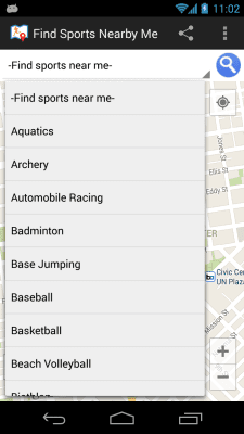 Скриншот приложения Find Sports Nearby Me - №1